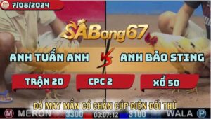 TRẬN 20 CPC2 7/8/2024 A TUẤN ANH VS A BẢO STING