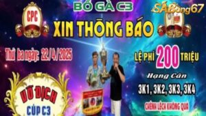 GIẢI VÔ ĐỊCH CÚP C3 22/4/2025